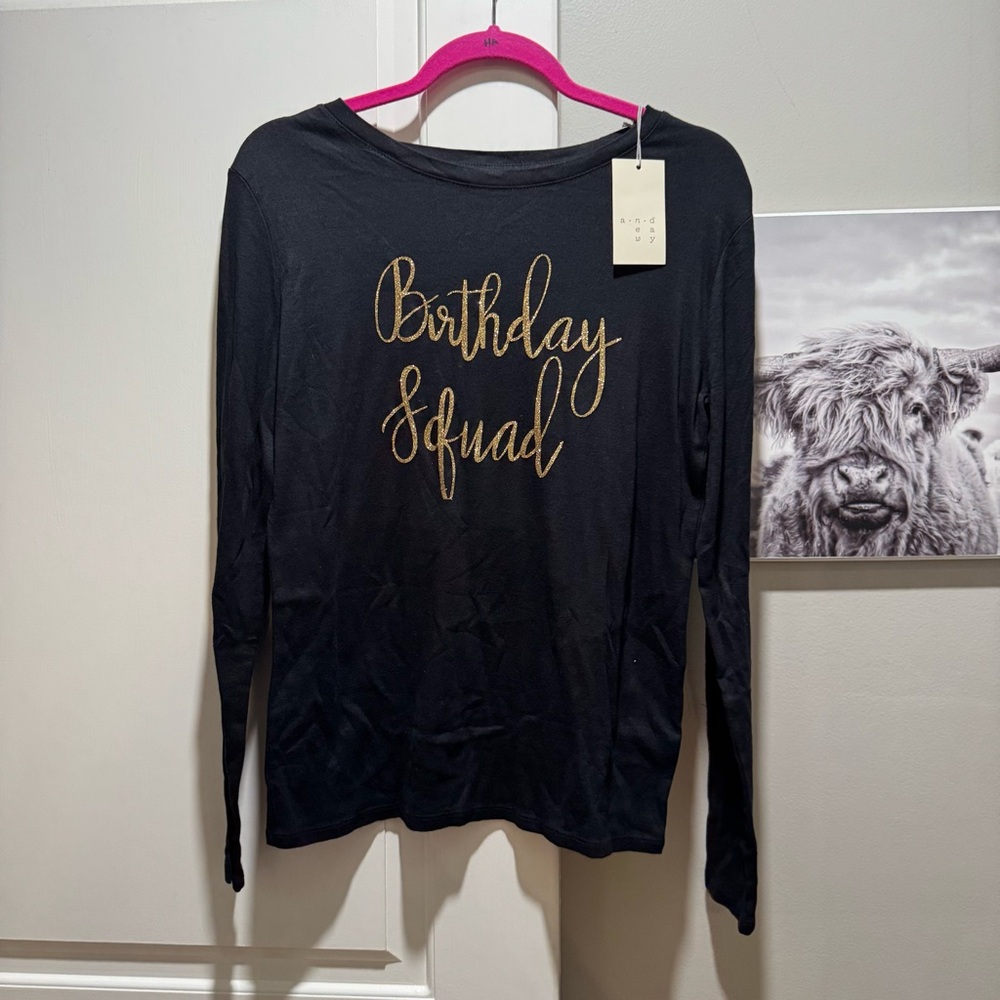 Birthday squad long sleeve shirt